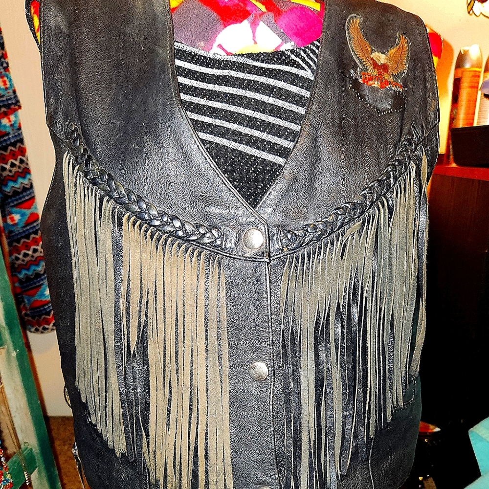 GENUINE LEATHER BIKERS VEST